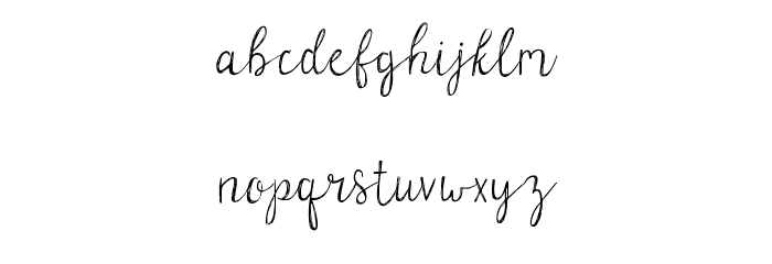 Parsnips Regular Font LOWERCASE