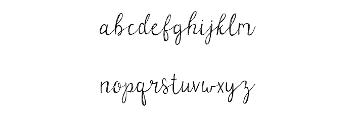 Parsnips Regular Font LOWERCASE
