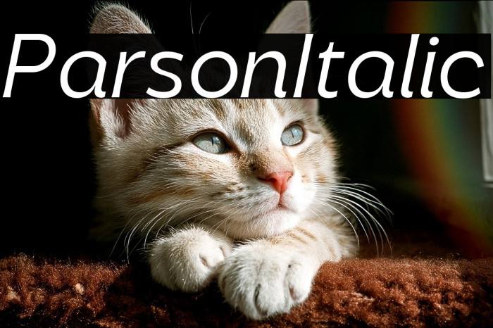 Parson Italic Example 2