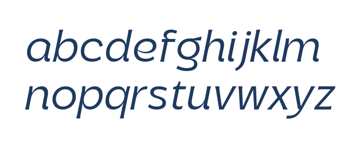 Parson Italic Lowercase