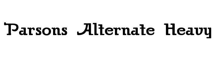 Parsons Alternate Heavy  Descarca Fonturi Gratis