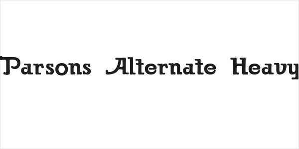 Parsons Alternate Heavy Logo