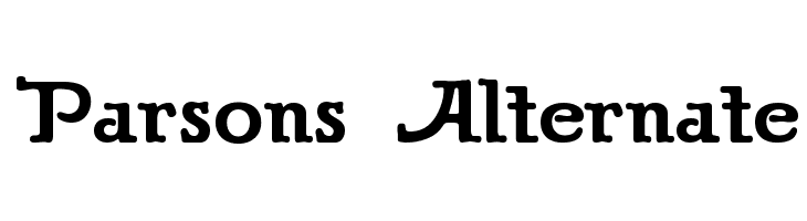 Parsons Alternate  Frei Schriftart Herunterladen