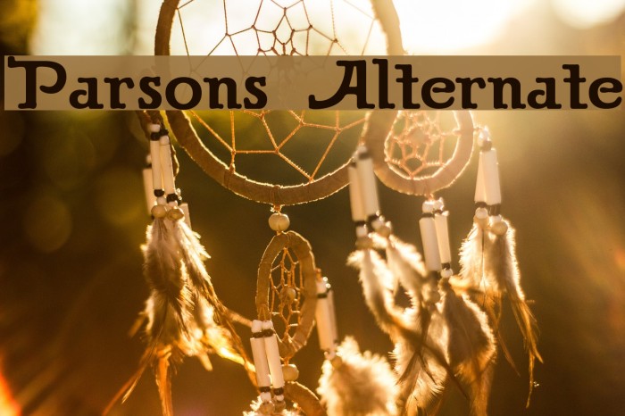 Parsons Alternate Example 1