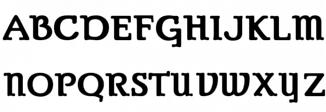 Parsons Heavy Schriftart Groß