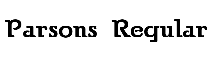 Parsons Regular  font caratteri gratis