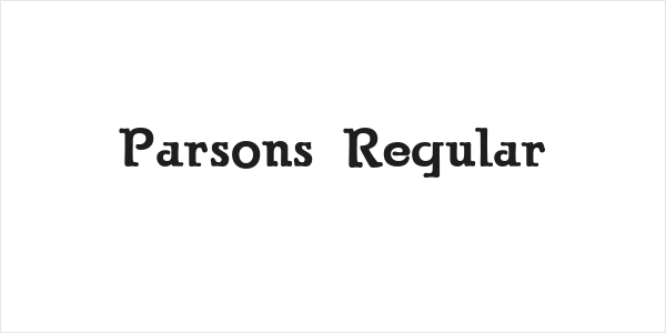Parsons Regular Logo
