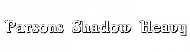 Parsons Shadow Heavy  لخطوط تنزيل