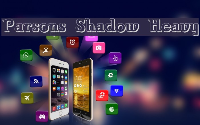 Parsons Shadow Heavy Font examples