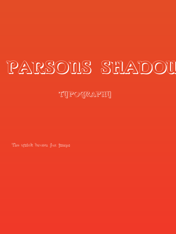 Parsons Shadow Heavy Poster