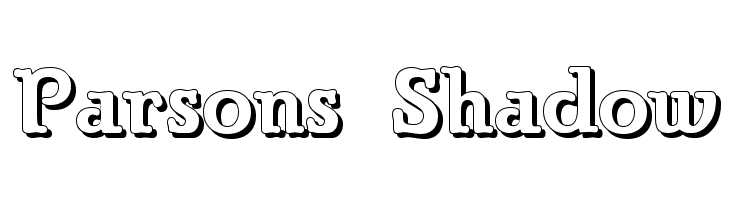 Parsons Shadow  Descarca Fonturi Gratis