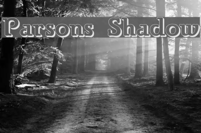 Parsons Shadow Font examples
