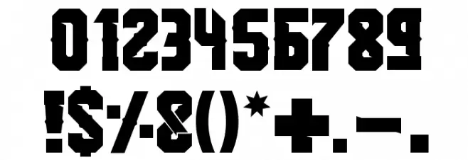 Part Two Regular Font OTHER CHARS