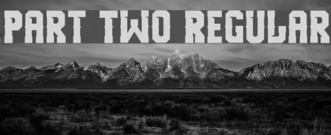 Part Two Regular Font examples