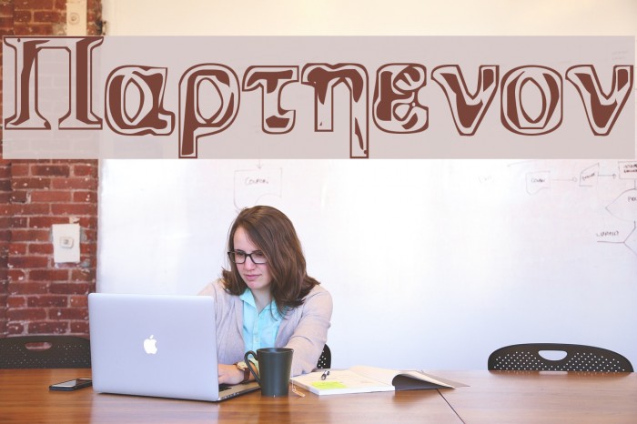 Parthenon Font examples