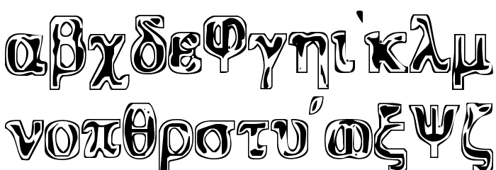 Parthenon Font LOWERCASE