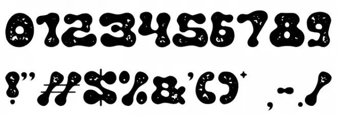 Particela Texture Font Alte caractere