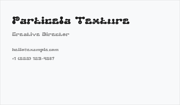 Particela Texture Business Card