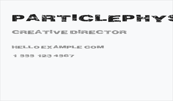 ParticlePhysics Business Card