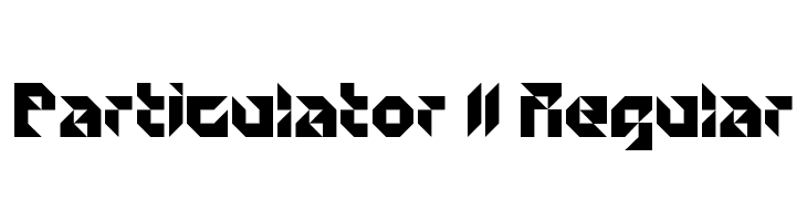 Particulator II Regular  Free Fonts Download