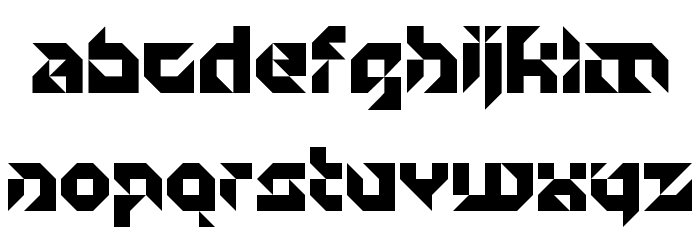 Particulator II Regular Font LOWERCASE