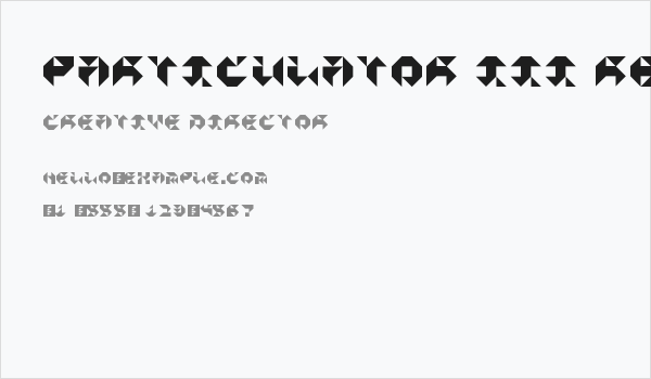 Particulator III Regular Business Card