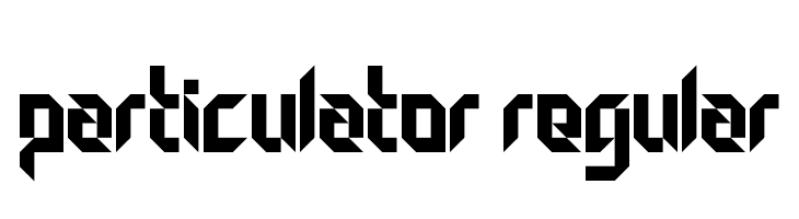 Particulator Regular  les polices de caractères gratuit tlcharger