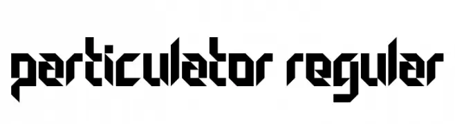 Particulator Regular  Descarca Fonturi Gratis