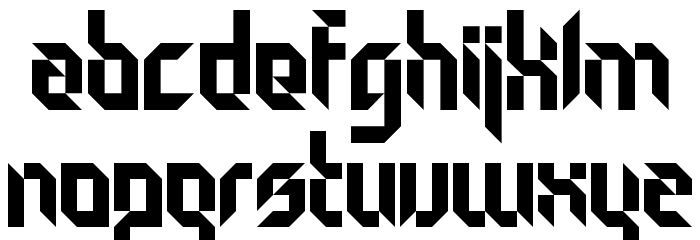 Particulator Regular Font LOWERCASE