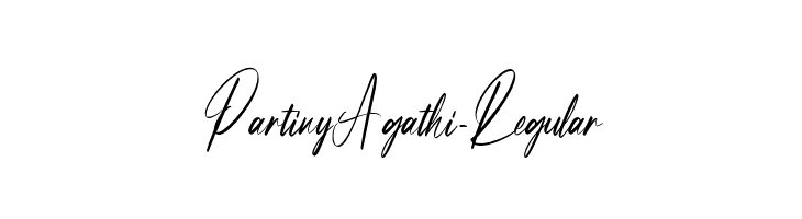 Partiny Agathi-Regular  font caratteri gratis
