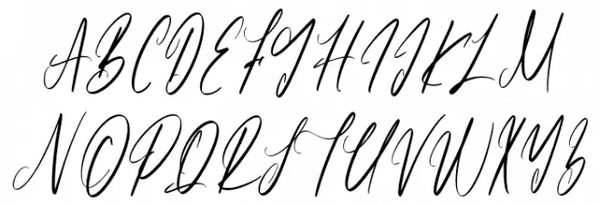 Partiny Agathi-Regular 字体 大写
