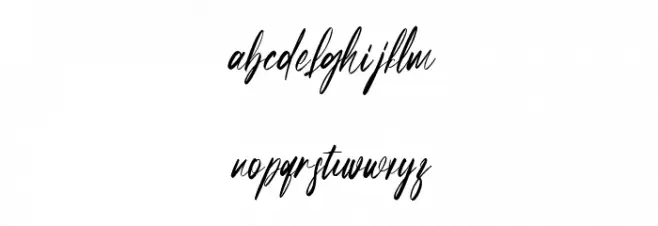 Partiny Agathi Font LOWERCASE