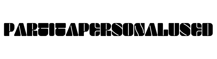 Partita Personal Used  Fuentes Gratis Descargar