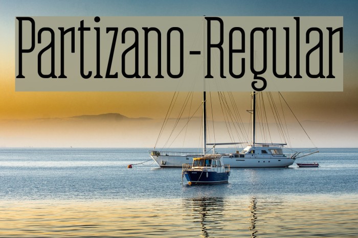 Partizano-Regular Font examples