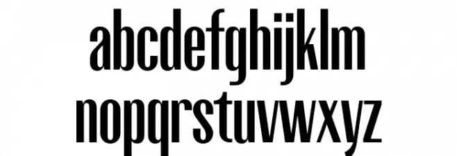 Partmedia Font LOWERCASE