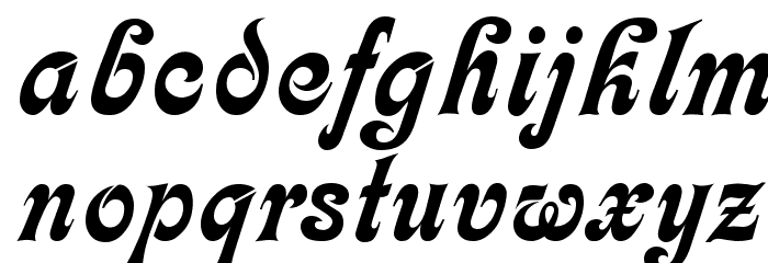 Partridge Font LOWERCASE