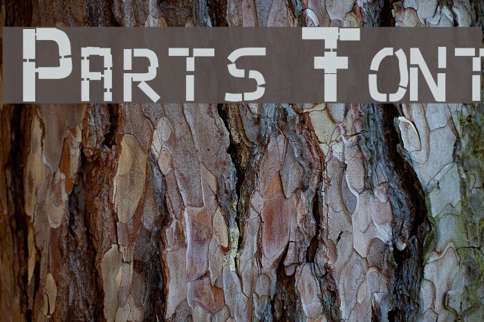 Parts Font examples