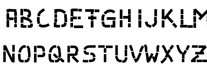 Parts Font LOWERCASE