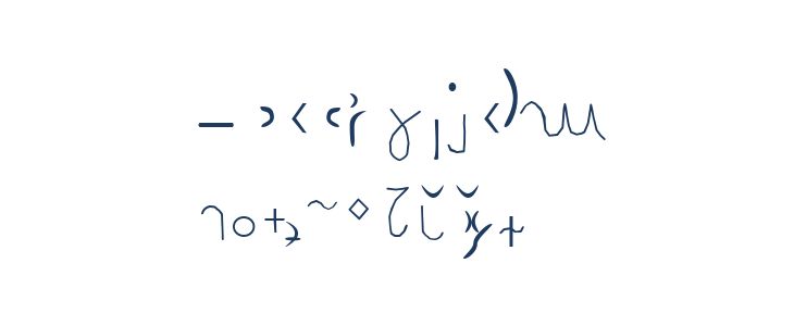 Partskinesiska Lowercase