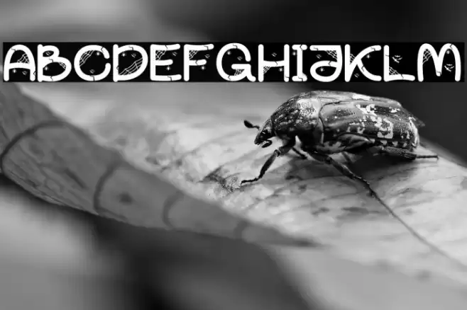 Partty Halloween Font examples