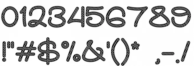 Partty Sketch Font OTHER CHARS