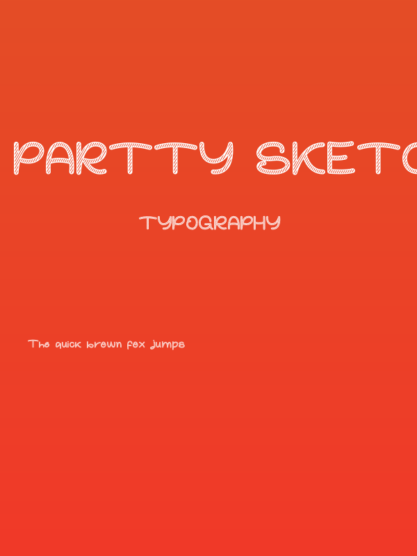 Partty Sketch Poster