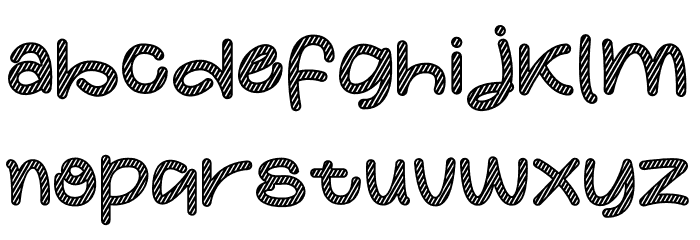 Partty Sketch Font LOWERCASE