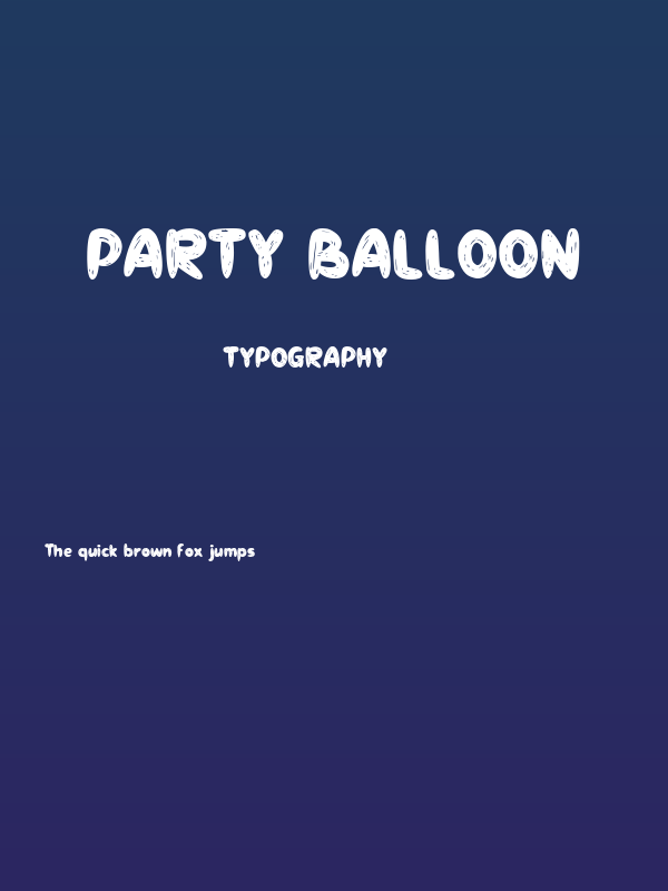 Party Balloon Poster