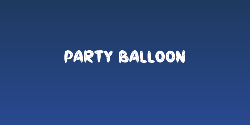 Party Balloon Social Header