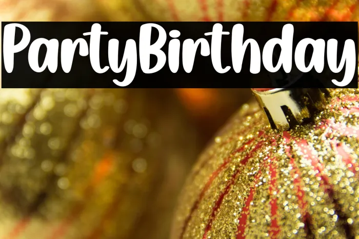 Party Birthday Example 2