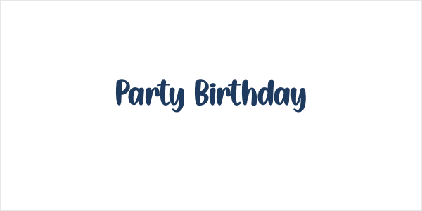 Party Birthday Logo