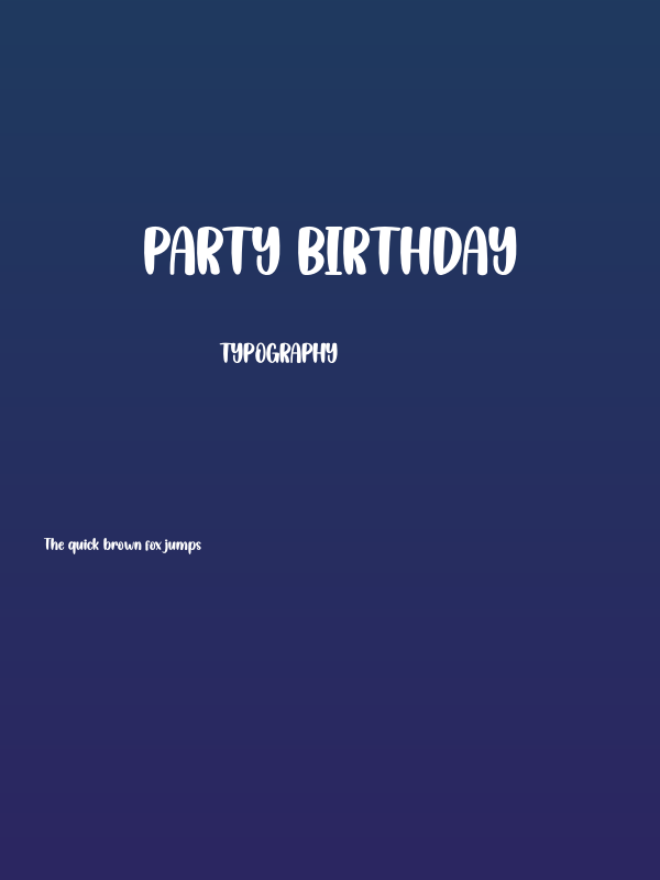 Party Birthday Poster