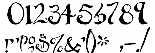 Party Business Font OTHER CHARS