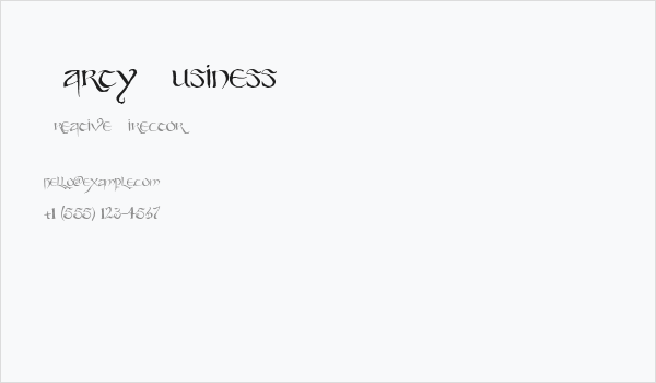 Party Business Business Card